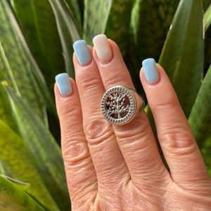 14K Gold A&R Tree of Life Sterling Silver Ring